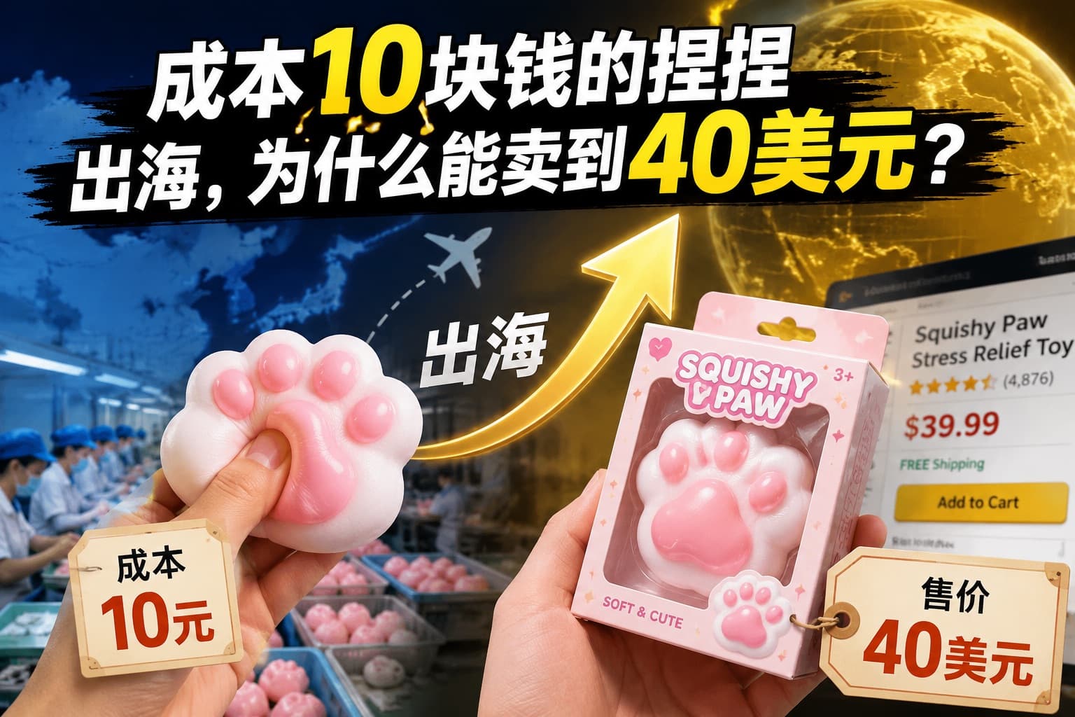 捏捏出海卖40美元,但90%的卖家败在了这件事上
